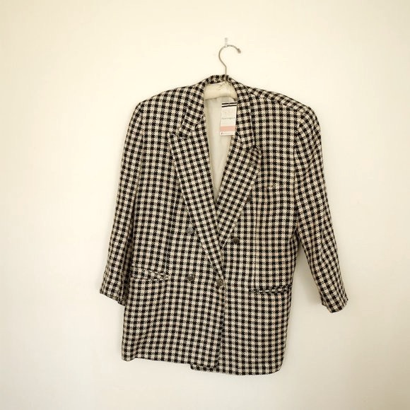 Iconic Alan Austin checkered blazer 80’s vintage - Picture 4 of 8